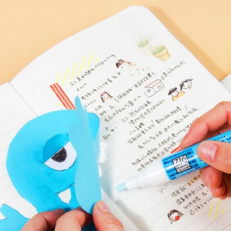 DIY color-changing glue pen