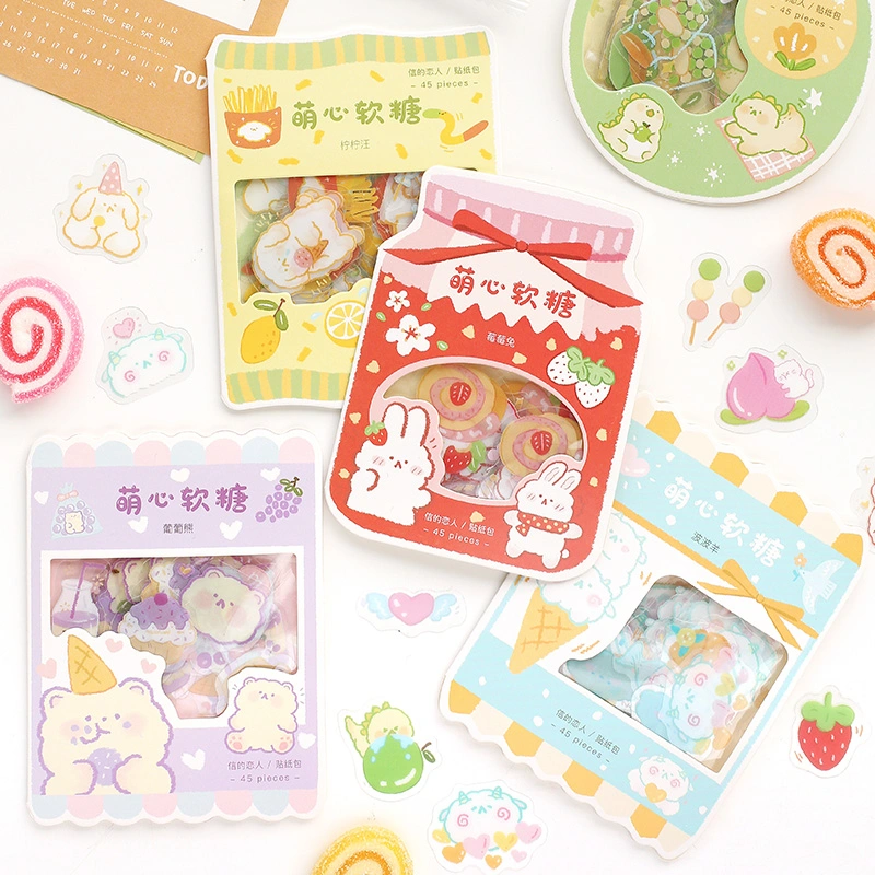 Transparent sticker package