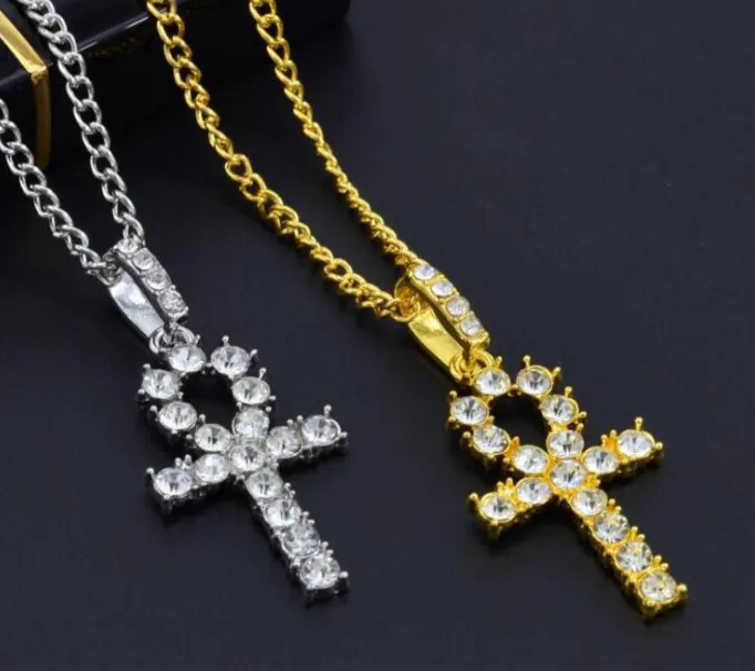 Men And Women Hip Hop Classic Diamond Cross Necklace