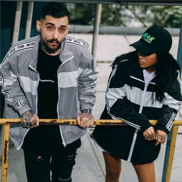 Ribbon letter windbreaker