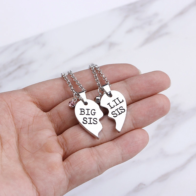Good Sisters Girlfriend Love Stitching Necklace