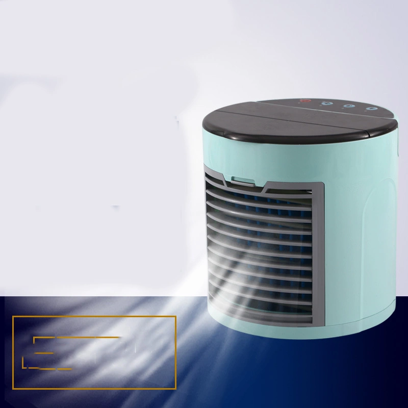 Mini Air Conditioner Water-cooled Air Cooler Fan Humidification And Purification 3 Gears Wind Speed Soft Night Light Low Noise