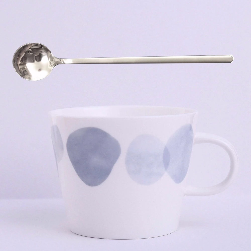 Simple mug with lid spoon ceramic water cup