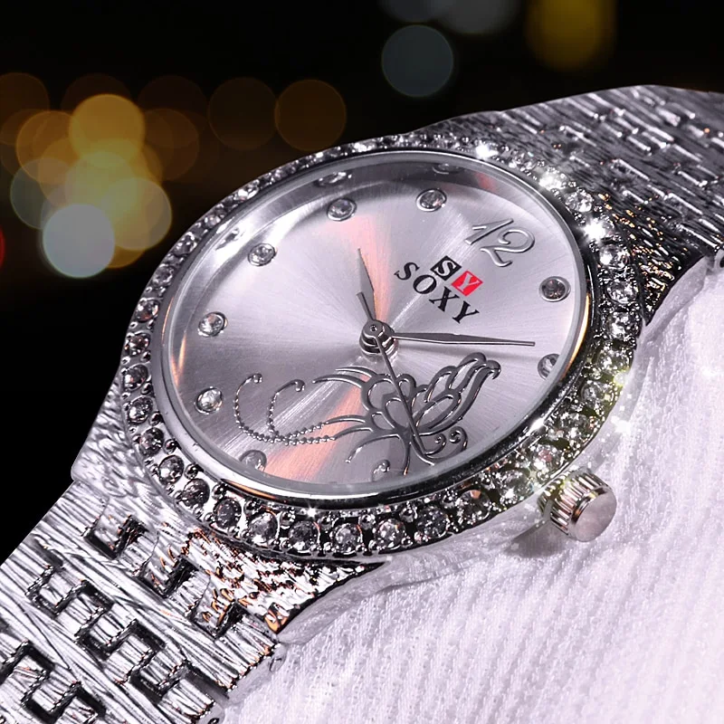 Flower Butterfly Exquisite  Casual Ladies Watch Female Clock