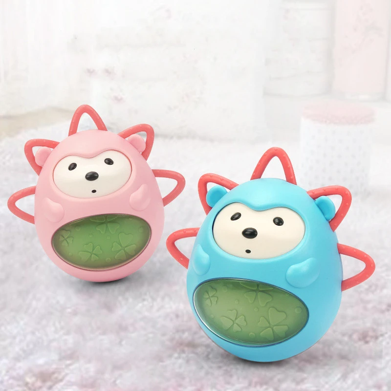 Music tumbler baby hand rolling interactive hedgehog toy