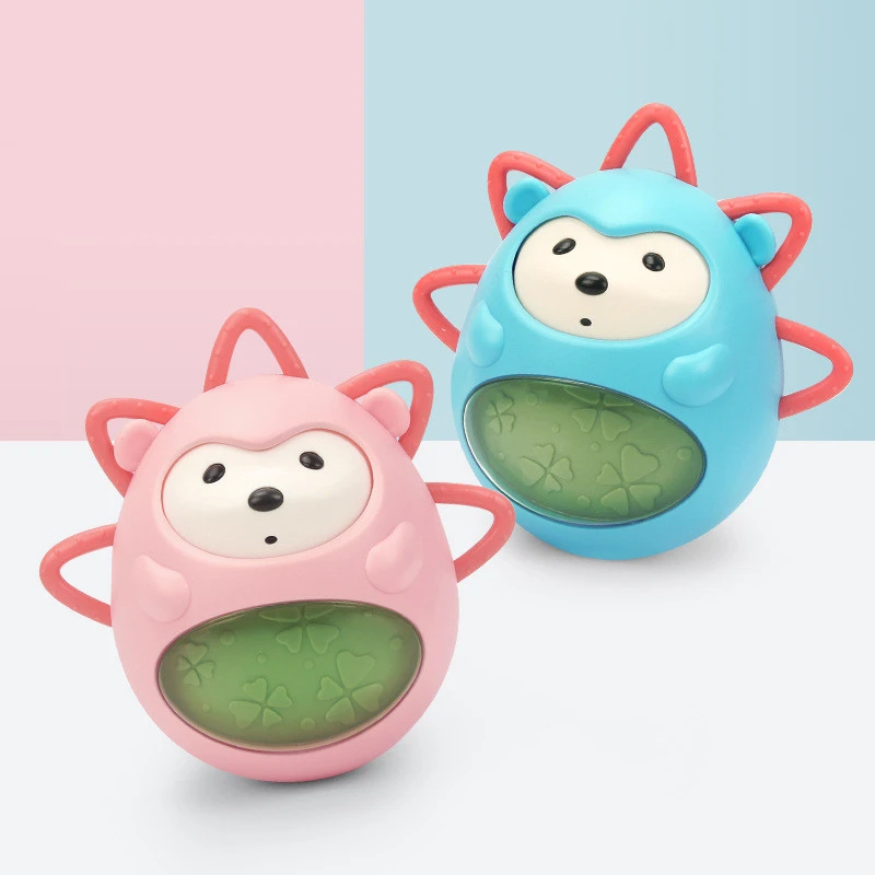 Music tumbler baby hand rolling interactive hedgehog toy