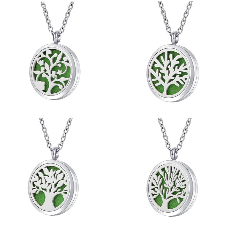 Stainless Steel Hollow Tree Of Life Pendant