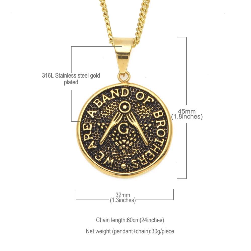 Hip-hop AG vintage military clavicle chain