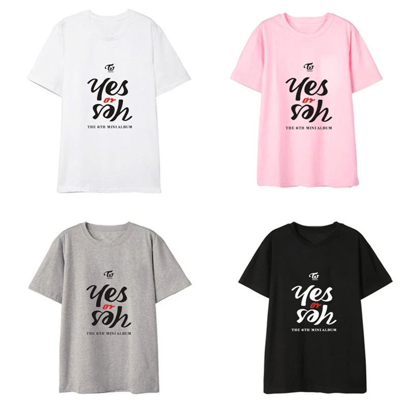 TWICE mini 6 series Yes or Yes around the same paragraph should support the song clothes men and women short-sleeved T-shirt summer dress
