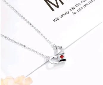 Life lock love sterling silver S925 rotary lock necklace creative necklace