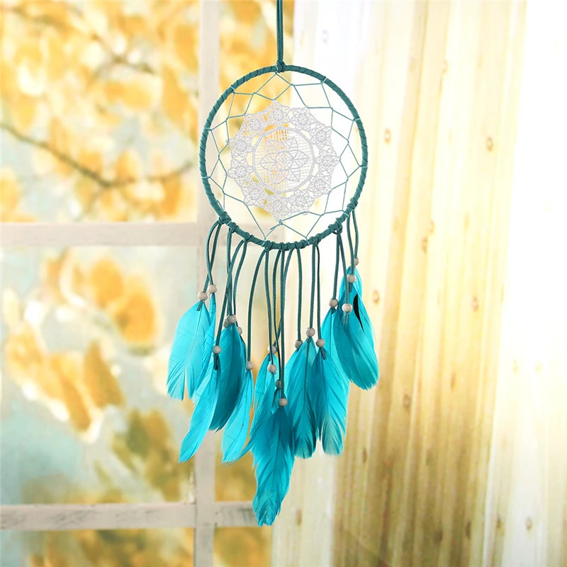 Indoor handmade feather wind chimes