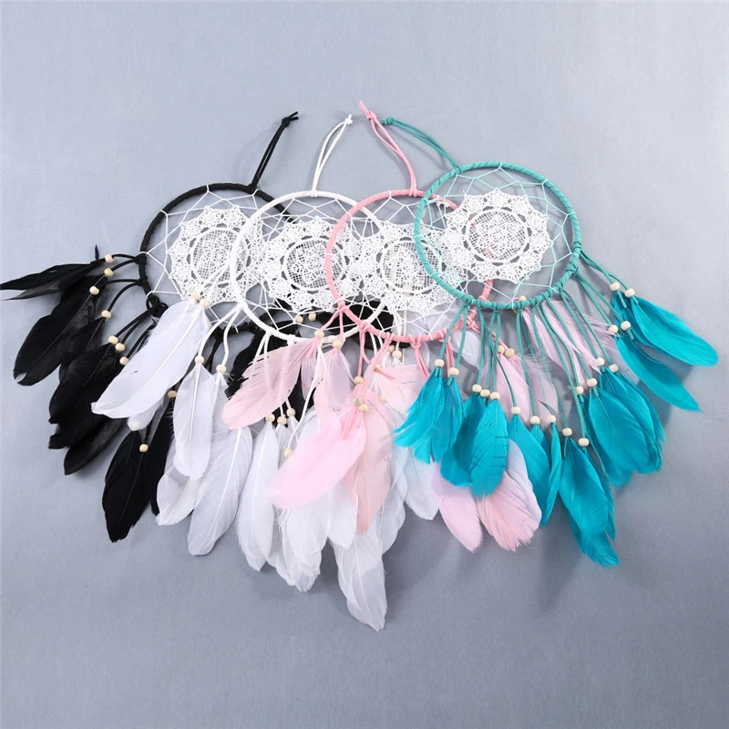Indoor handmade feather wind chimes