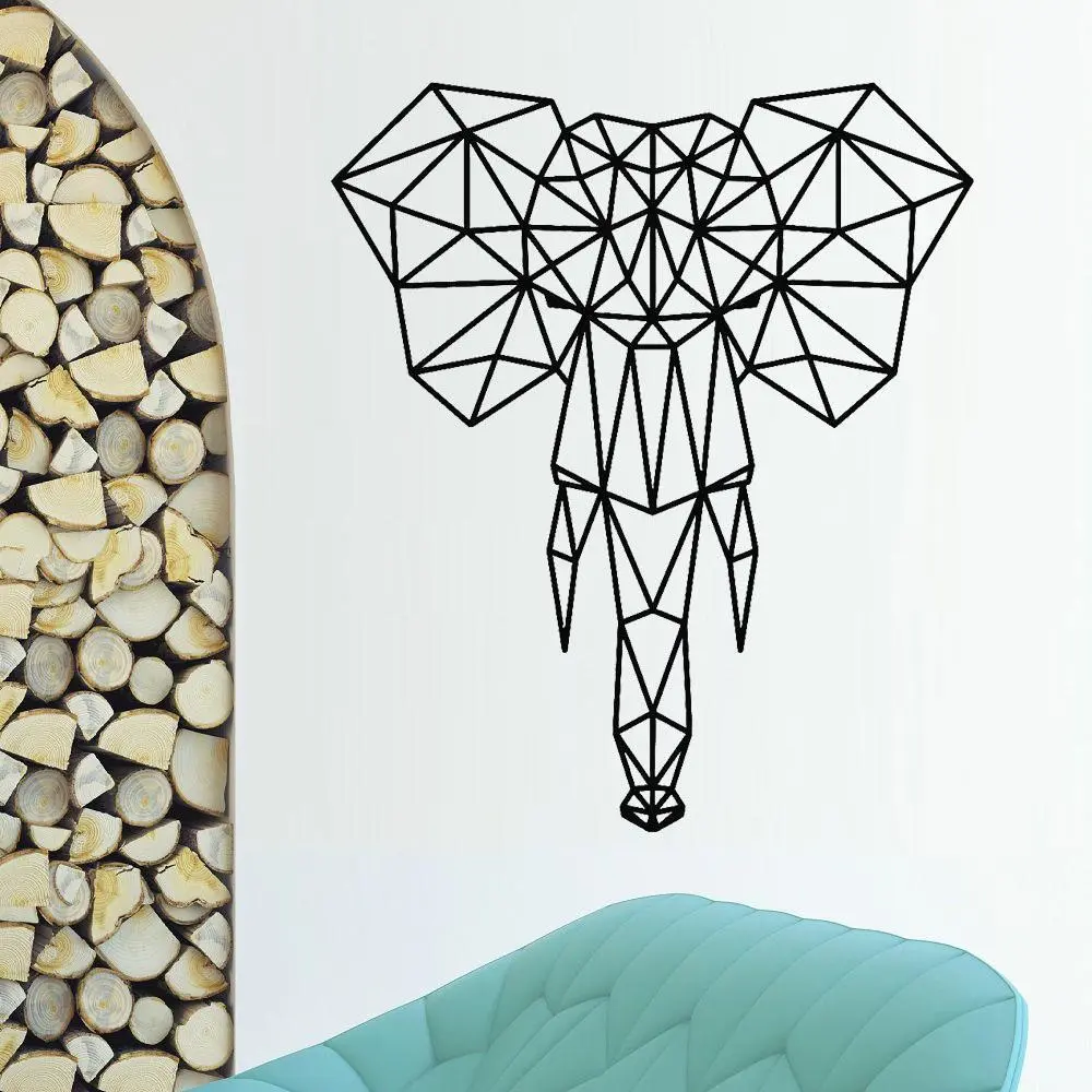 Geometric Elephant Decal