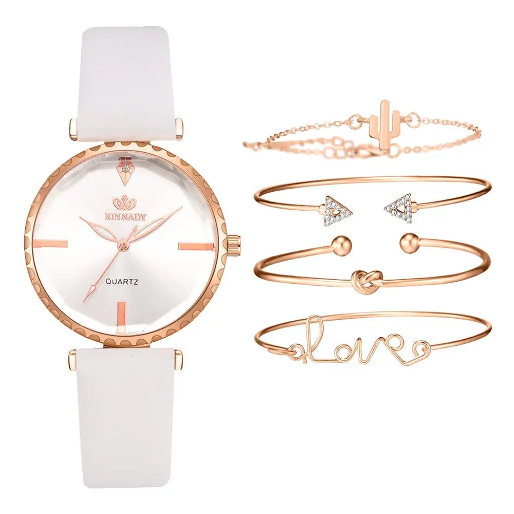 Classic quartz watch female watch bracelet combination set