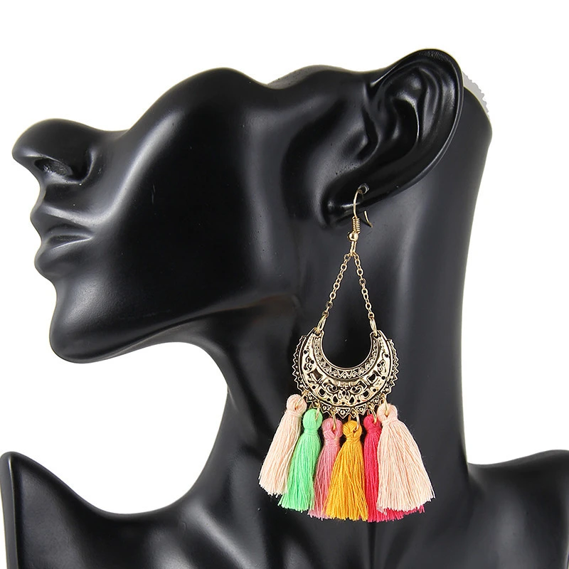 New Hot Bohemia Long Tassel Earrings