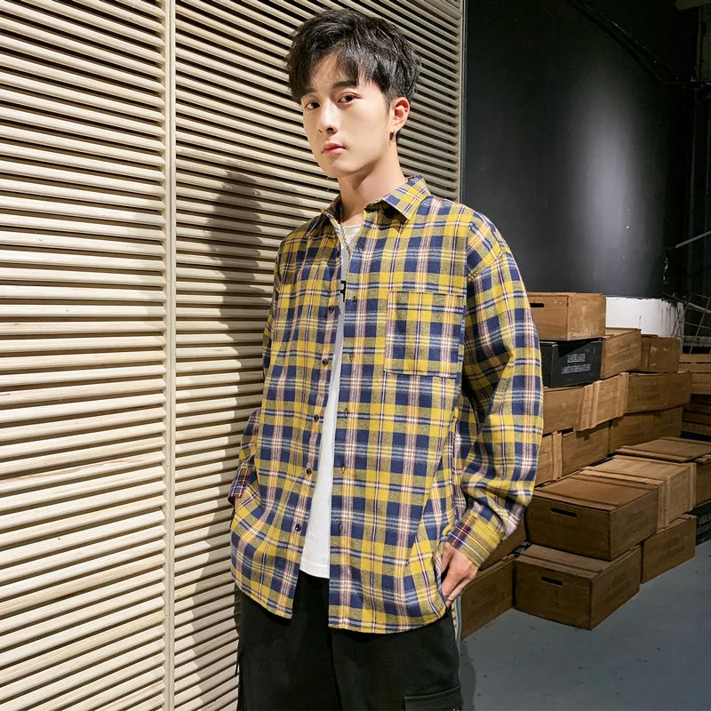 Male long sleeve shirt spring and autumn
