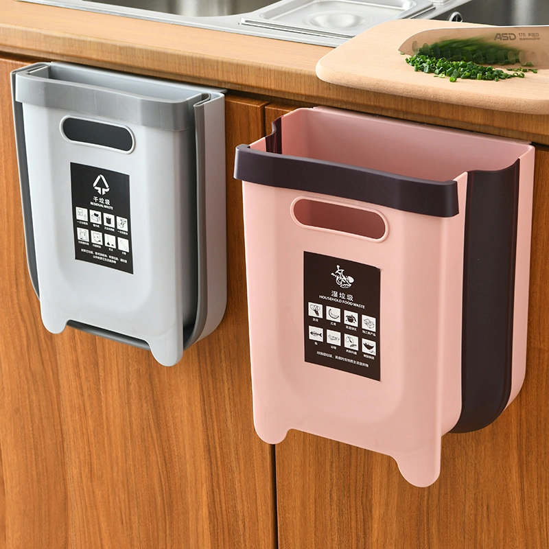 Kitchen special trash can cabinet door wall-mounted