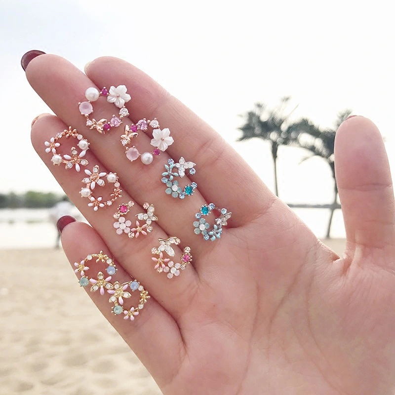 Flower earrings