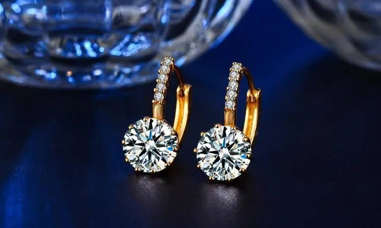 Fashion Women's Electroplating Orchid Earrings