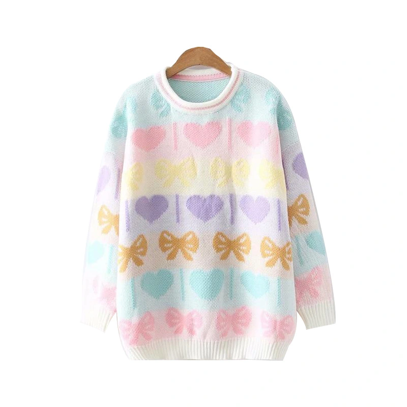 Macarons love bow sweater sweater