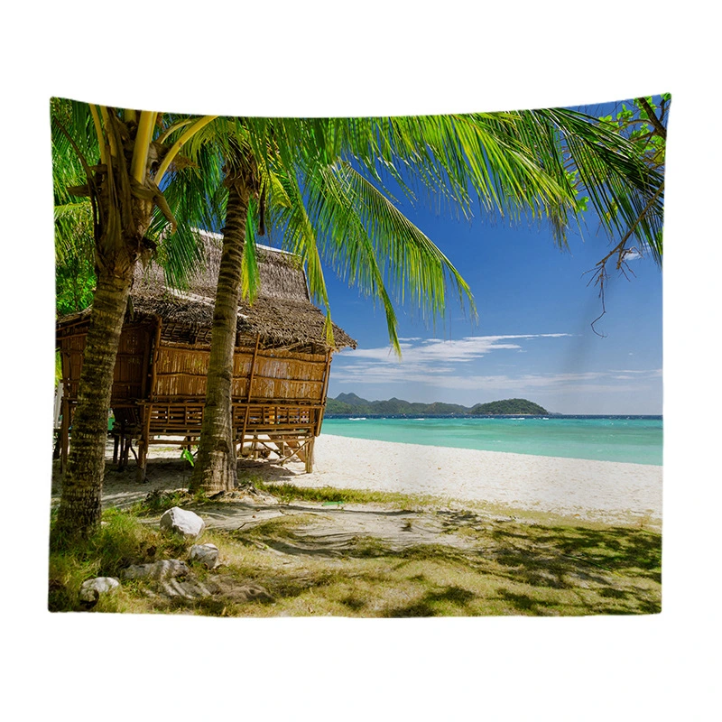 Beach scenery decoration cloth