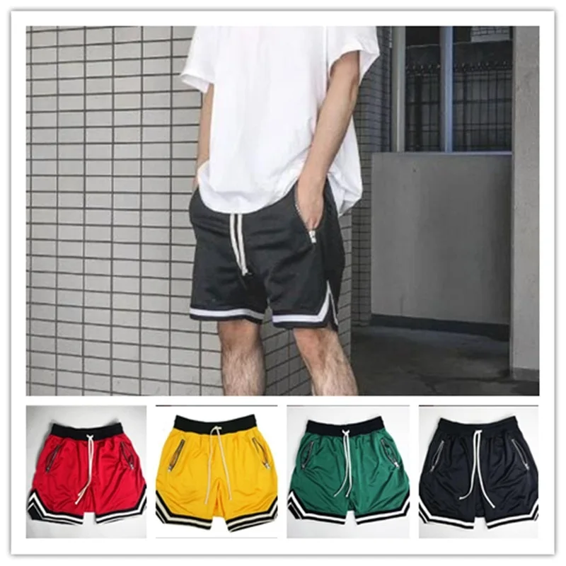 Shorts men's mesh solid color quick-drying