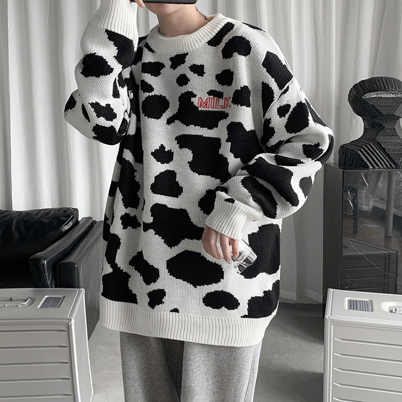 Round Neck Thickened Couple Men And Women Base Sweater