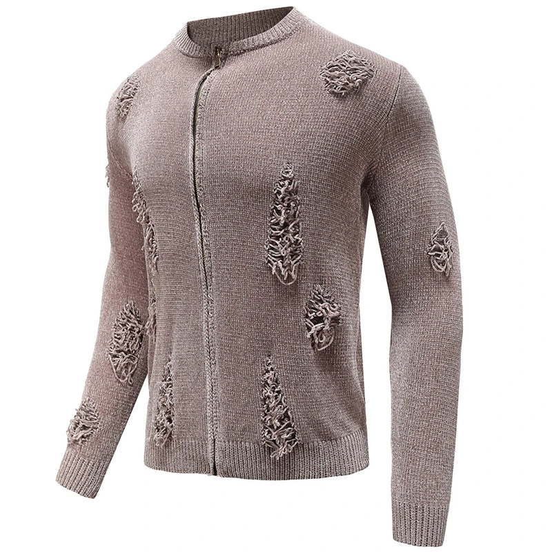 Knitted cardigan sweater