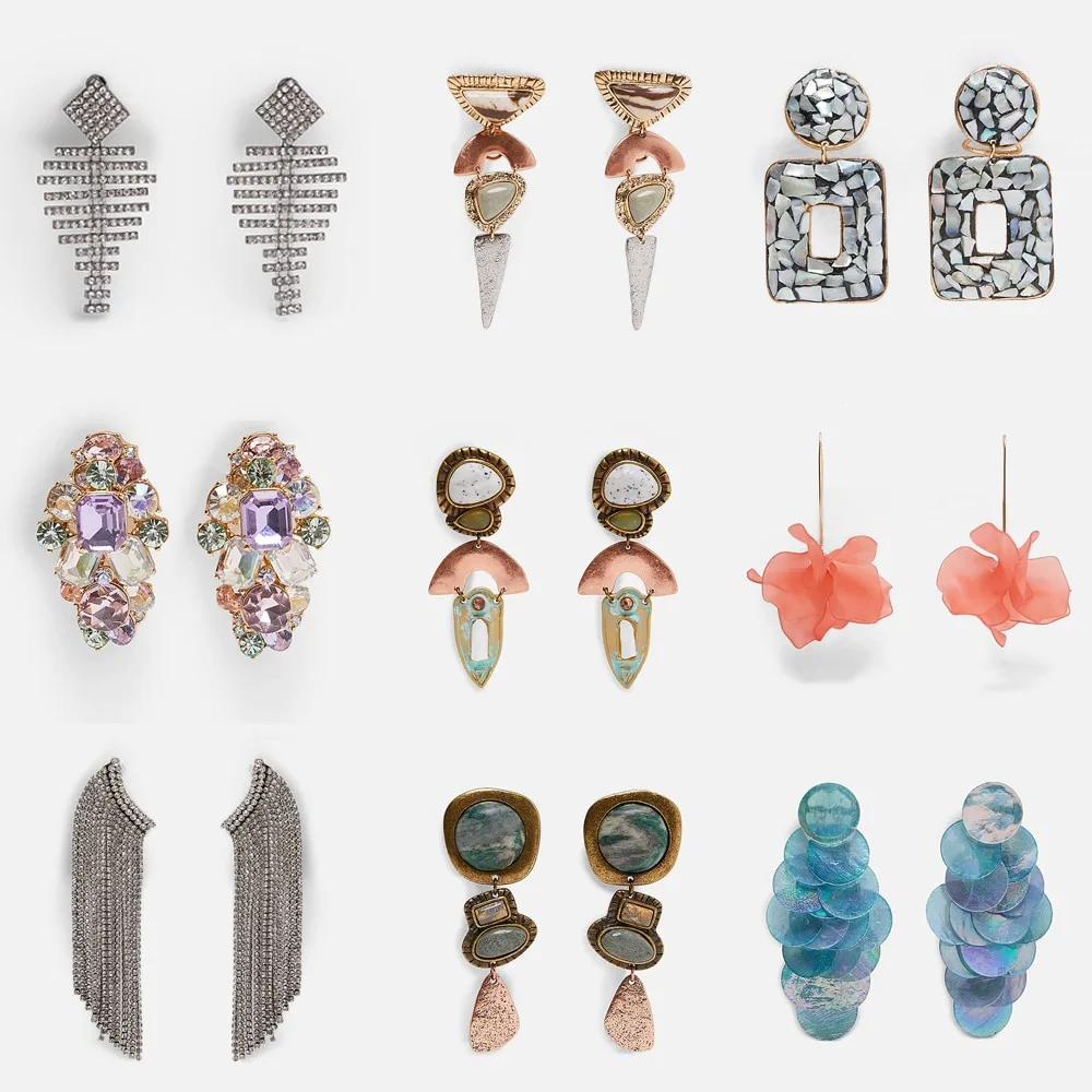 Creative earrings in Europe and America