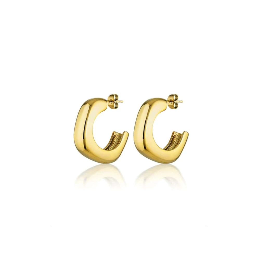 Ins Circle Earrings female cool wind Earrings net red