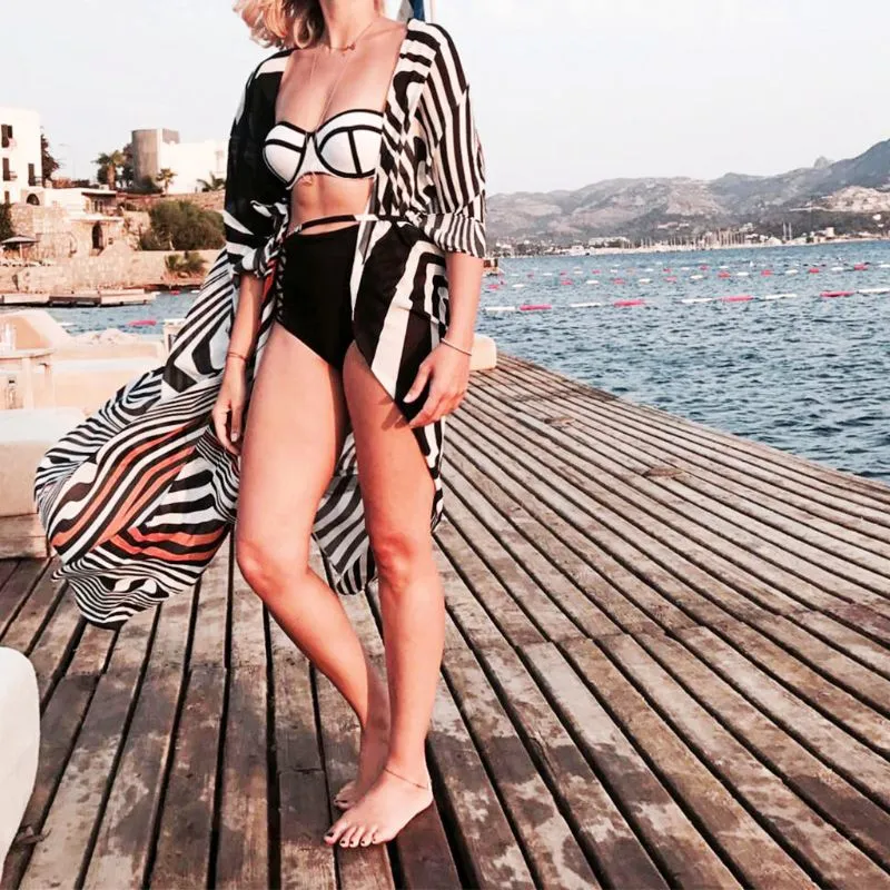 Chiffon Cardigan Zebra Sunscreen Cardigan