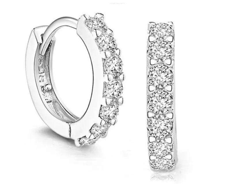 Single row of earrings