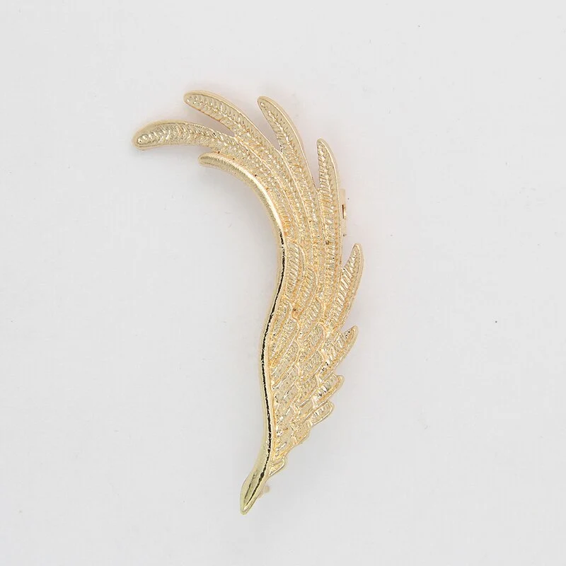 Ladies Punk Angel Wings Feather Ear Clips