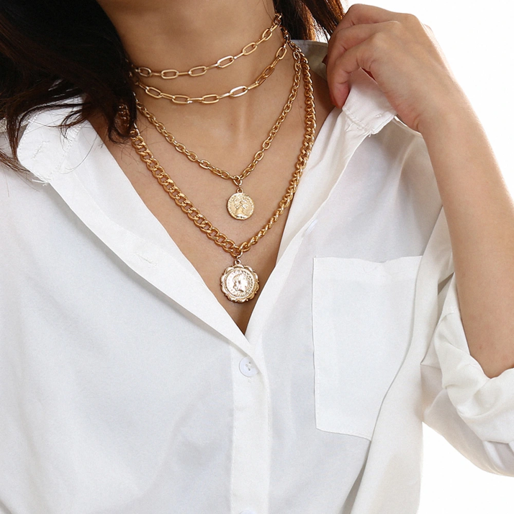 Multilayered Chunky Chain Necklace