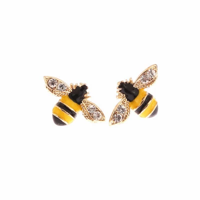 Bee dripping shiny earrings