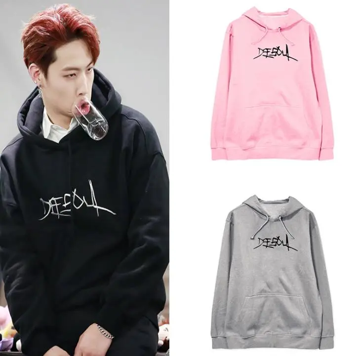 Pullover hoodie plus fleece sweater