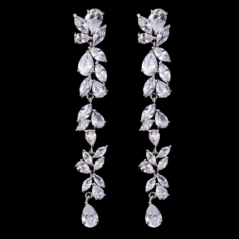 Temperament Zircon Long Earrings