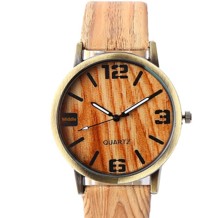 Wood Grain  Style Wrist Watch