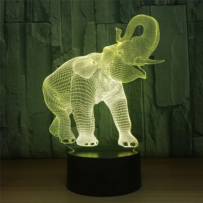 Elephant 3D Night Light