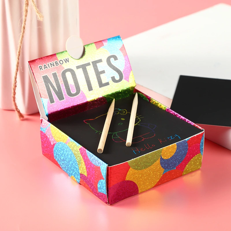 Hand drawn doodle puzzle scratch painting