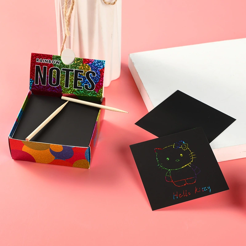 Hand drawn doodle puzzle scratch painting