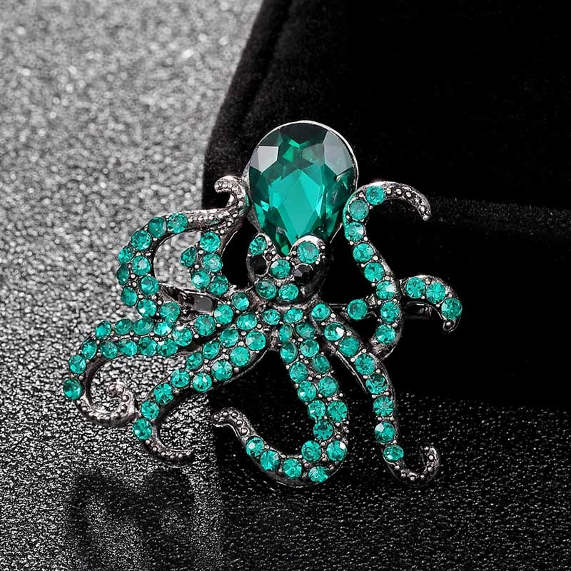 Octopus brooch