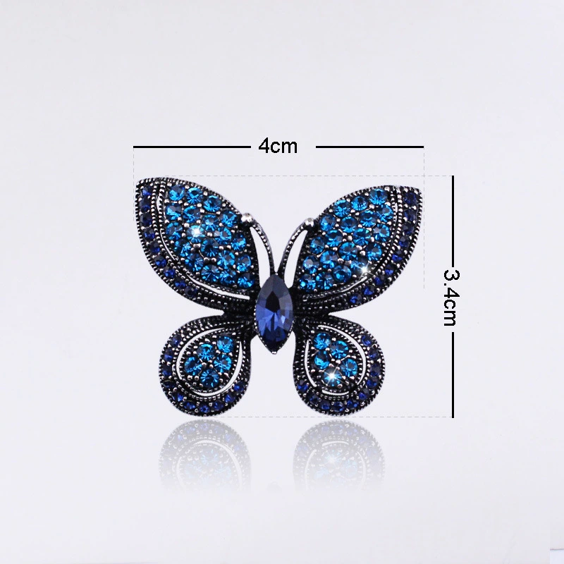 Alloy full drill animal brooch