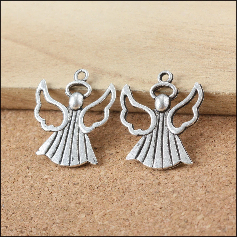 DIY Retro Alloy Jewelry Accessories Pendant Angel