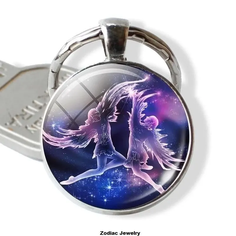 Twelve Constellation Keychain Birthday Gift