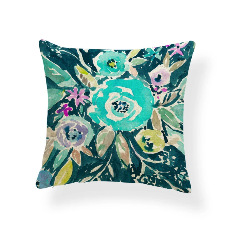 Daffodil printed cushion