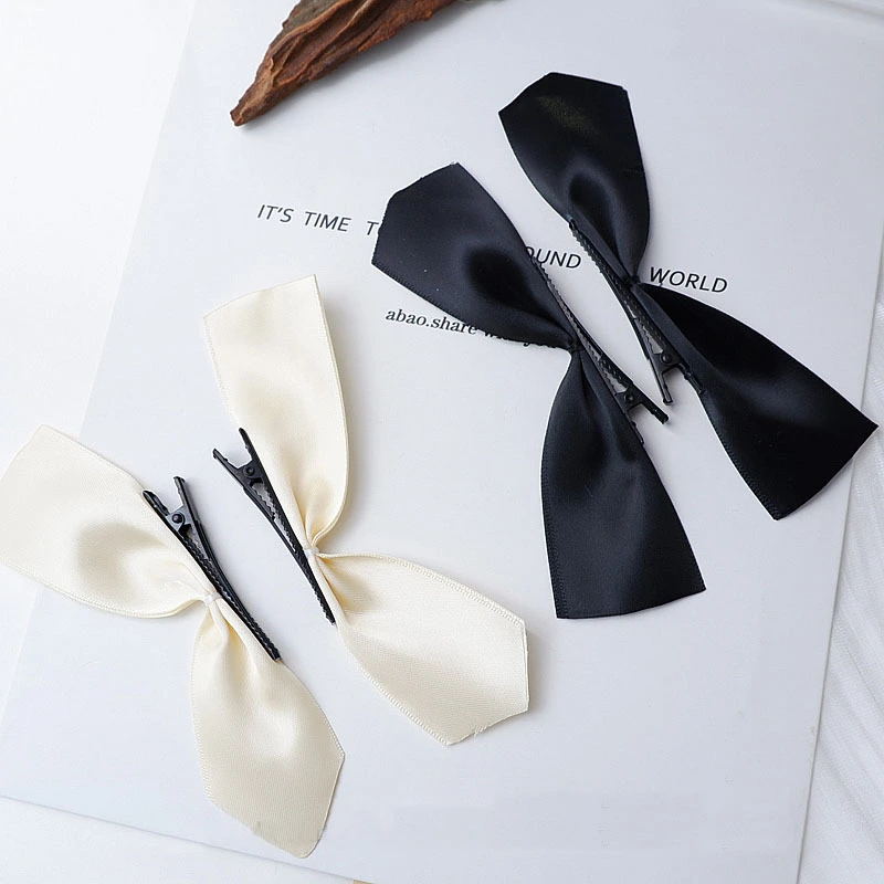 Black Bow Hairpin Female Headdress One Word Hairpin