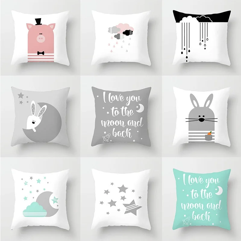 Star moon cartoon pillowcase