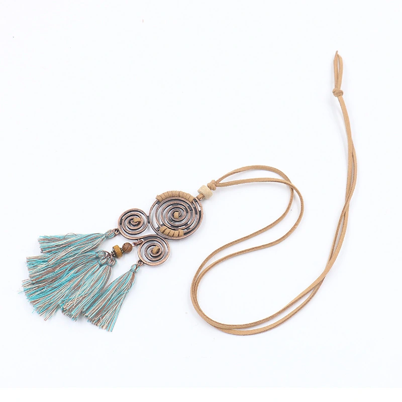 Alloy Long Sweater Chain Creative Tassel Pendant Necklace