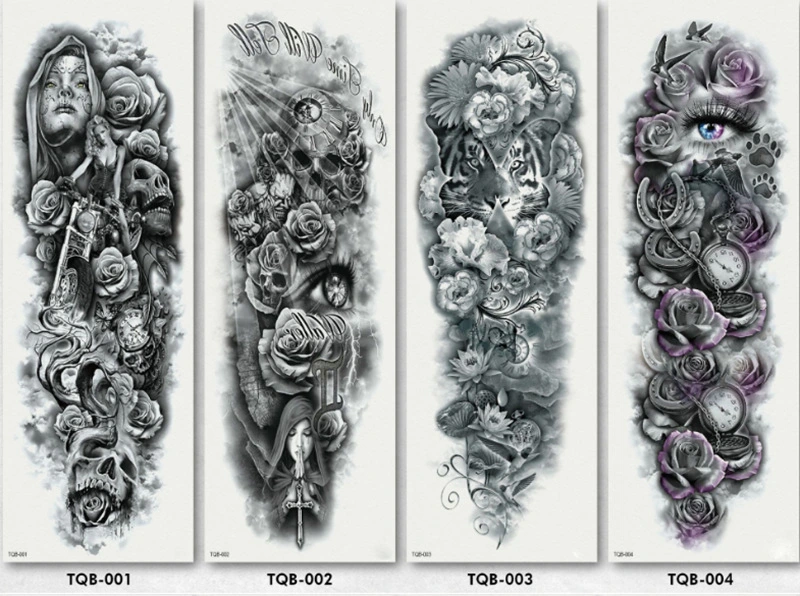 Full arm tattoo stickers